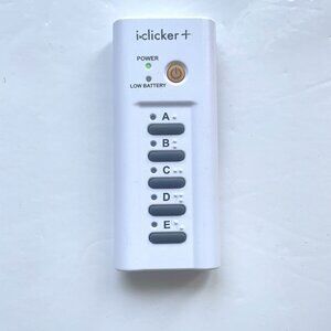iClicker + Plus remote Student Response Remote Control Model RLR15 Tested Works
